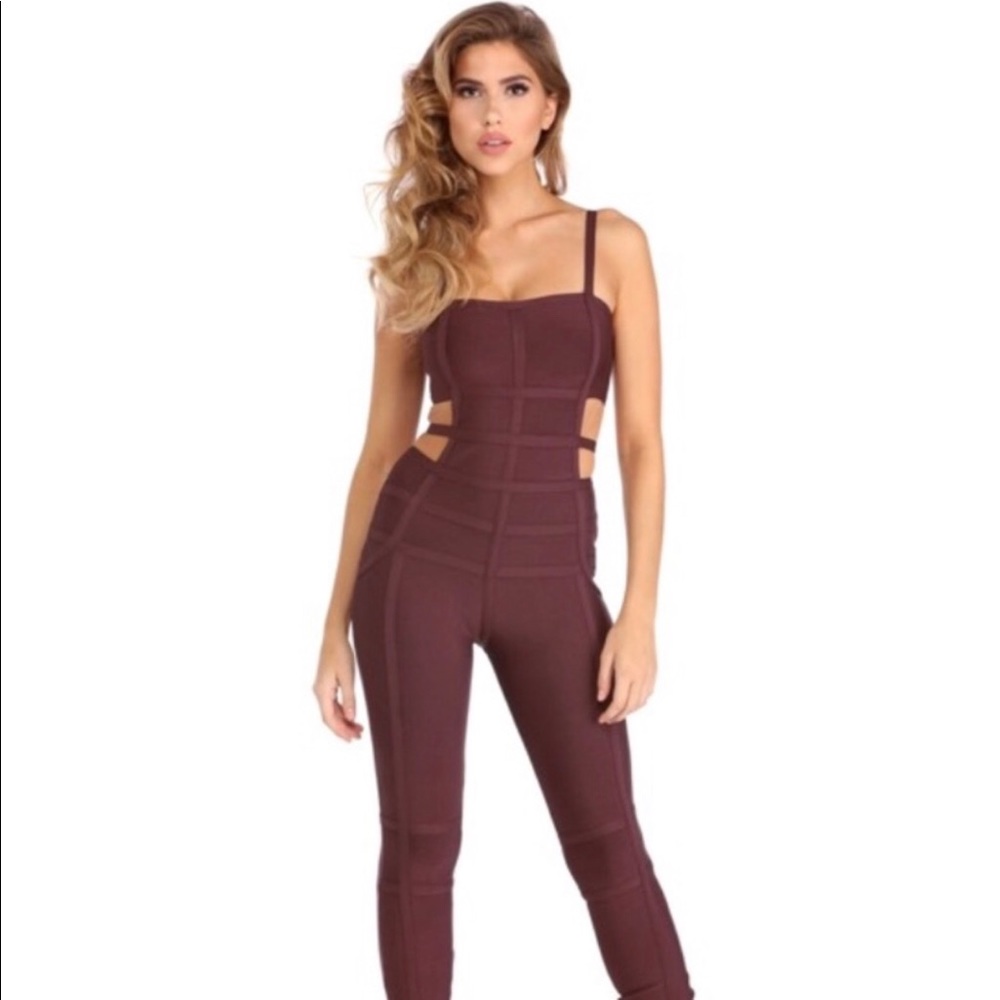 ❗️Windsor Store sexy bandage jumpsuit in Muave❗️